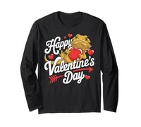 Bearded Dragon Valentine's Day Lover Saint Valentine Maglia a Manica