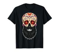 Bearded Souls Day Of Dead Love Dia De Los Muertos Halloween Maglietta