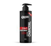 Beardo Detergente viso 3 in 1 al carbone attivo | Pulizia profonda, esfoliante e disintossicante | Detergente viso tutto in uno per la pelle grassa, la rimozione dello sporco e dell'inquinamento | Oil