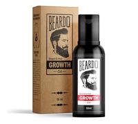Beardo Olio per la crescita della barba e dei capelli 50 ml con ingredienti naturali - Oli di rosa e ibisco