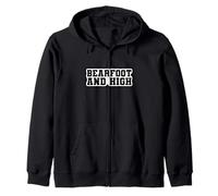 Bearfeet and High Adventure Lifestyle Nature Vibes Wild foot Felpa con Cappuccio