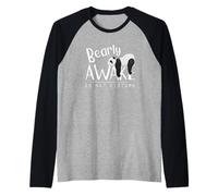 Bearly Awake Si Prega di Non Disturbare Il Panda Che Dorme Maglia con Maniche Raglan