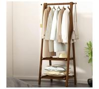 BEARQUN Appendiabiti da Terra con Scarpiera E 2 Ganci - Mobile Salvaspazio Camera da Letto - Armadio Pieghevole - Rella Appendiabiti Robusta - 66x40x160CM