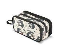 Bears and Tube Music - Astuccio grande con 3 scomparti, per la scuola, per ragazzi e ragazze, Multicolore, Taglia unica, Organizer per borse