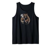 Bears Lacrosse Vintage Lax Mascot Team Lax Stick Canotta