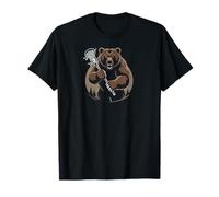 Bears Lacrosse Vintage Lax Mascot Team Lax Stick Maglietta