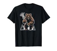 Bears Lacrosse Vintage Lax Mascot Team Lax Stick Maglietta