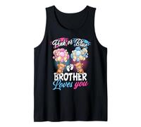 Bears Pink or Blue Brother Loves You Rivelazione del Genere Canotta