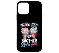 Bears Pink or Blue Brother Loves You Rivelazione del genere Custodia per iPhone 12 mini