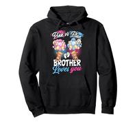 Bears Pink or Blue Brother Loves You Rivelazione del Genere Felpa con Cappuccio
