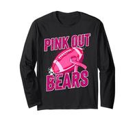 Bears Pink out Pallone da Calcio Contro Il Cancro al Seno Maglia a Manica