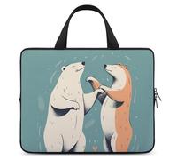 Bears Together - Custodia protettiva per computer portatile da 15", ultrasottile, impermeabile, con cinghia da polso