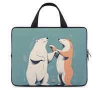 Bears Together - Custodia protettiva per computer portatile da 17", ultrasottile, impermeabile, con cinghia da polso