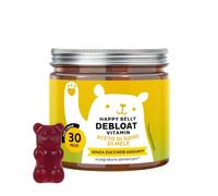 Bears with Benefits - Aceto di Mele e Vitamina B12 - Digestione - 30 pezzi | Happy Belly Debloat - Aceto di Mele, Vitamina B12, B6 - Cura da 1 mese - Senza Zuccheri, Vegano