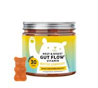 Bears with Benefits - Gommose Bromelina - Probiotici, Digestione - 30 pezzi | Rest & Digest Gut Flow - Probiotici e Bromelina, Inulina, Vitamina B6 - Cura da 1 mese - Senza Zuccheri Aggiunti, Vegano