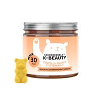 Bears with Benefits - Gommose K-Beauty - Centella Asiatica - 30 pezzi | Skincredible - Centella Asiatica, Glutatione, Vitamina C & Zinco - Cura di 1 mese - Senza Zuccheri Aggiunti, Vegano