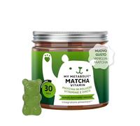 Bears with Benefits - Gommose Matcha - Metabolismo e Energia - 30 pezzi | My Metabolic Matcha Vitamin - con Vitamina B12, Zinco e Niacina - Cura da 1 mese - Senza Zuccheri, Vegano