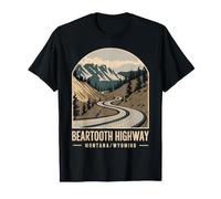 Beartooth Highway Montana Wyoming Strada tortuosa Maglietta