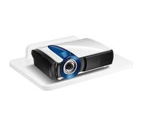 BEARUT Supporto da parete per proiettore, supporto da parete per proiettore e modem, per Xbox Series, PS5, PS4, in legno massello, bianco