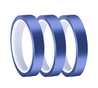 BEASAFY 3 rotoli di nastro adesivo resistente al calore, 20 mm x 33 m, blu sublimazione, forte pasta termica, adatto per stampanti 3D, circuiti stampati elettronici
