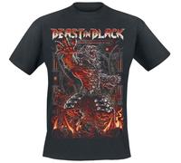 Beast In Black Power of The Beast Uomo T-Shirt Nero 100% Cotone Regular