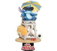 Beast Kingdom D Stage Stitch Summer Vibe Figura da collezione divertente e vibra