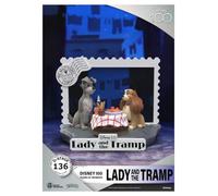 Disney 100th Anniversary D-Stage PVC Diorama Lady And The Tramp 12 cm