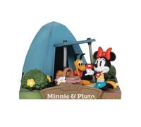 Beast Kingdom Toys Diorama Pvc D-stage Campsite Series Mini & Pluto Disney 10 Cm Multicolor