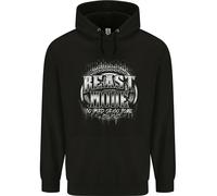 Beast Mode Go Hard Gym Training Top MMA Uomo Felpa