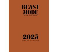 Beast Mode Productivity, Daily Planner 2025, 8.5" x 11" | Crush Your 2025 Goals with Daily Motivation, Pro Organization & Pro-Level Productivity Tools ... 2025 - Orange - A4 - SMART BEAST STORE