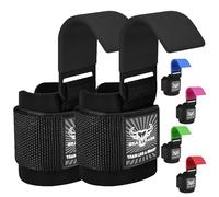 BEAST RAGE Ganci per sollevamento pesi Cinghie da polso Spesse Neoprene Imbottito in Gomma Rivestito Involucri Fitness Antiscivolo Pull Up Deadlift Grip Allenamento Esercizio Palestra