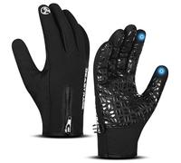 BEAST RAGE Guanti da ciclismo invernali da uomo, touchscreen, impermeabili, antivento, con fodera in morbido pile isolante, impugnatura antiscivolo, per ciclismo, corsa, sci, escursionismo, attività