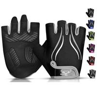BEAST RAGE Guanti da ciclismo per uomini e donne,guanti da ciclismo a metà dita, guanti da mountain bike, guanti da bicicletta antiscivolo, ammortizzanti e traspiranti per il ciclismo su strada, la