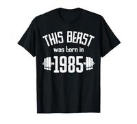 Beast Workout Mode 40s Compleanno 40 Anni 40 Anni 40s Divertente Palestra Maglietta