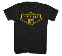 Beastie Boys - Diamante Logo - American Classici Licenza Ufficiale - Nero Adul