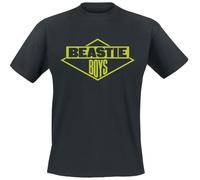 Beastie Boys Logo Uomo T-Shirt Nero 100% Cotone Regular