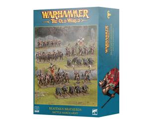 BEASTMEN BAYHERDS set di miniature BATTLE MARCH ARMY warhammer THE OLD WORLD età