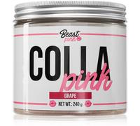 BeastPink Colla Pink polvere per la preparazione di bevande con collagene aroma Grape 240 g