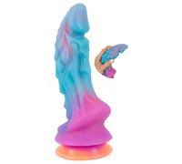 Beasty Cocks - dildo alieno in silicone (blu-arancione)