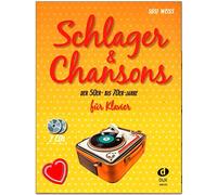 Beat and chansons der 50er anni 'bis - insieme completo di 40 Evergreens e schlagern con 2 CD e colorata herzfoermiger Note KLAMMER