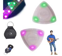 Beat Picks - Plettro per chitarra con luci a LED per migliorare le prestazioni sul palco (2 pezzi)
