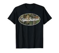 Beat Squad Music DJ Camouflage Distressed Maglietta