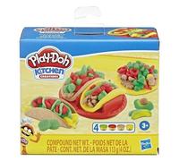 Play-Doh Kitchen Creations Taco Time Hasbro 4 Vasetti + Accessori