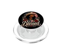 Beata Cowgirl Nera Patriottica Western American Pride Queen PopSockets PopGrip per MagSafe
