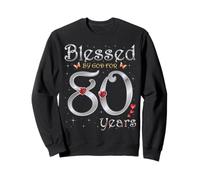 Beata da Dio per 80 Anni, Regina della Festa per l'80° Compleanno Felpa