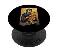 Beata Madre e Gesù Mariano Cattolico PopSockets PopGrip Adesivo