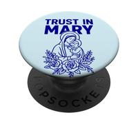 Beata Madre Maria e Gesù Nostra Signora Cattolica Fiducia PopSockets PopGrip Adesivo