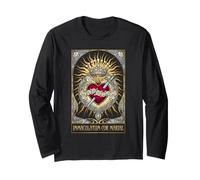 Beata Madre Mariana Cattolica Immacolata Cuore Maglia a Manica