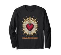 Beata Madre Mariana Cattolica Immacolata Cuore Maglia a Manica