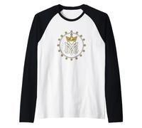 Beata Madre Mariana Simbolo Cattolico Maglia con Maniche Raglan